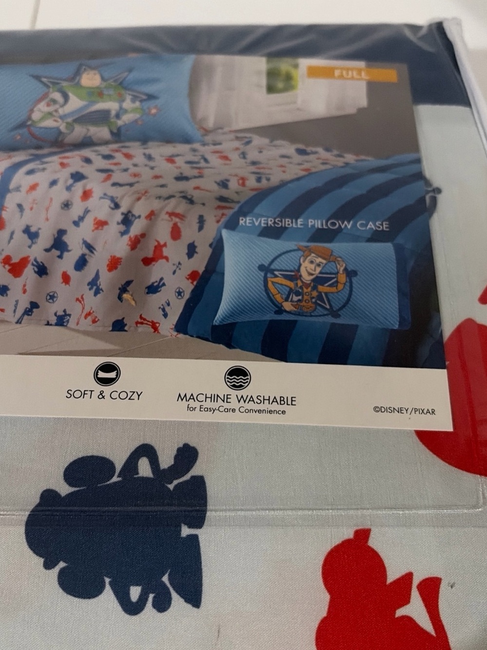 Kohl's Toy Story Reversible Bedding Set - Blue, White, Red
